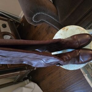 Brown Leather Riding Boots